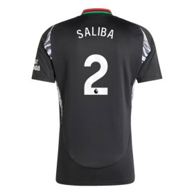 Camisola Arsenal Saliba 2 Equipamento Alternativa 2024-25 Manga Curta
